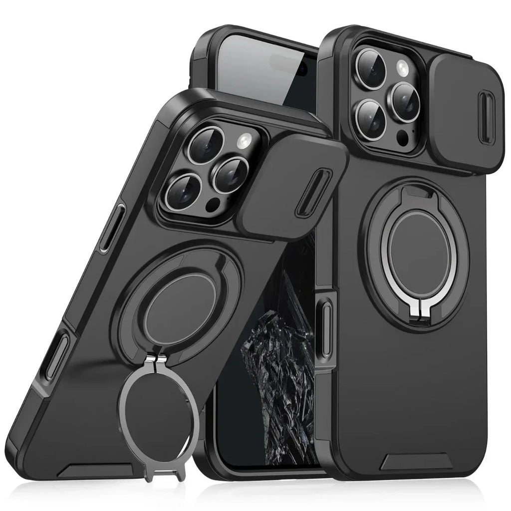 Armor Magnetic Bracket Case for iPhone