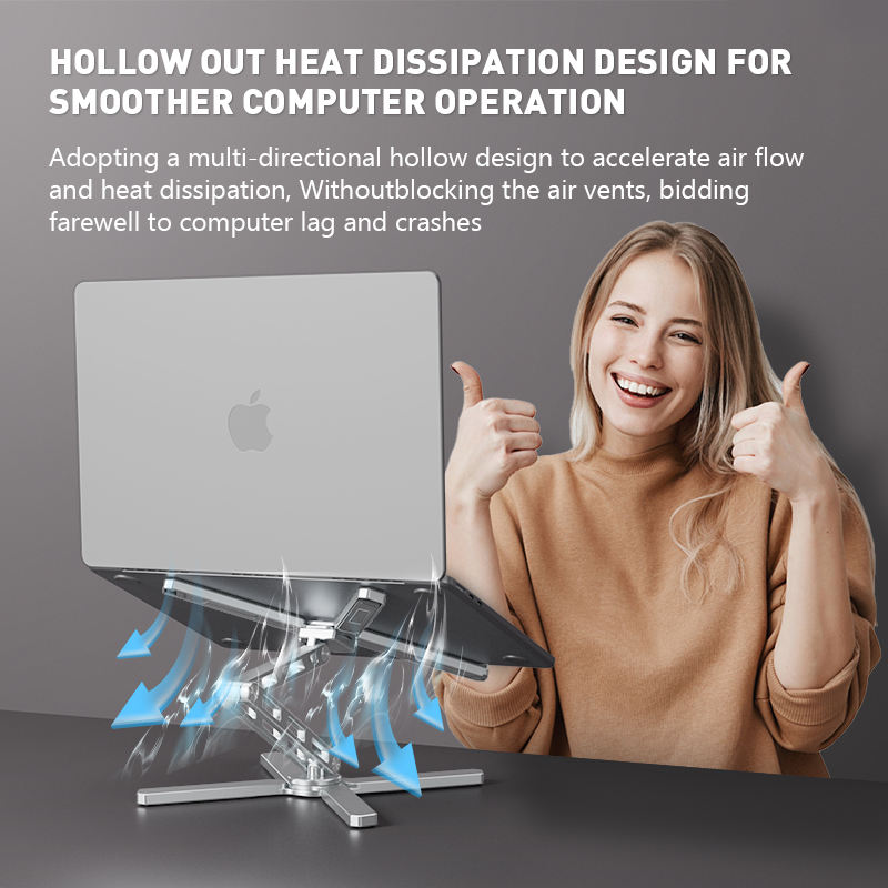 ADJUSTABLE ALUMINUM LAPTOP STAND