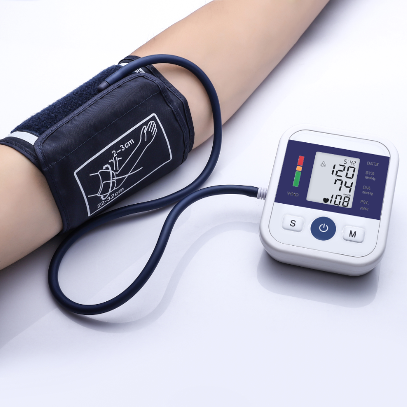 Digital Blood Pressure Monitor with Large Display & Cuff | Automatic BP Machine with Pulse Rate Detection & Memory Function