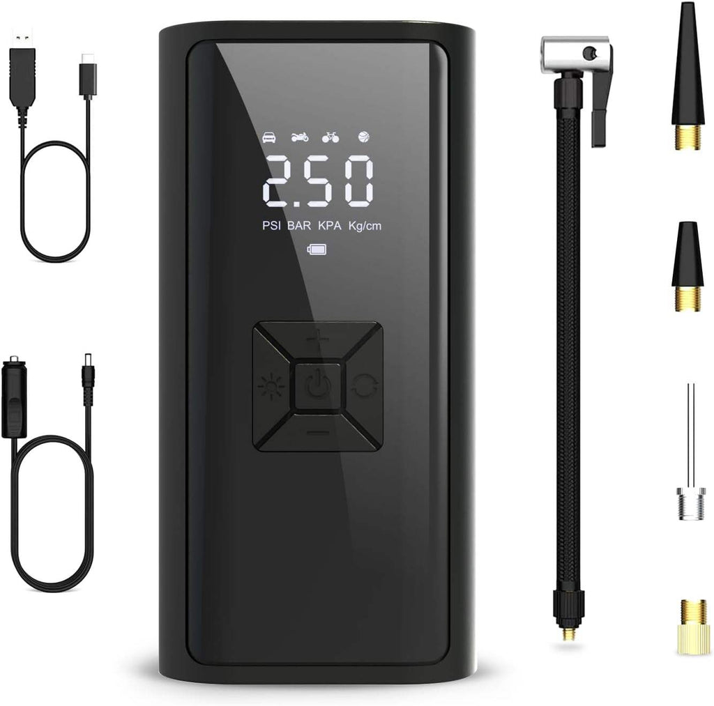 DIGITAL DISPLAY TIRE INFLATOR FOR VEHICLES