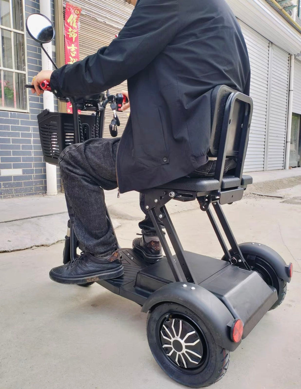 Electric Handicapped Scooter – Foldable Mobility Scooter for Seniors & Disabled | Long Battery, Comfort Ride