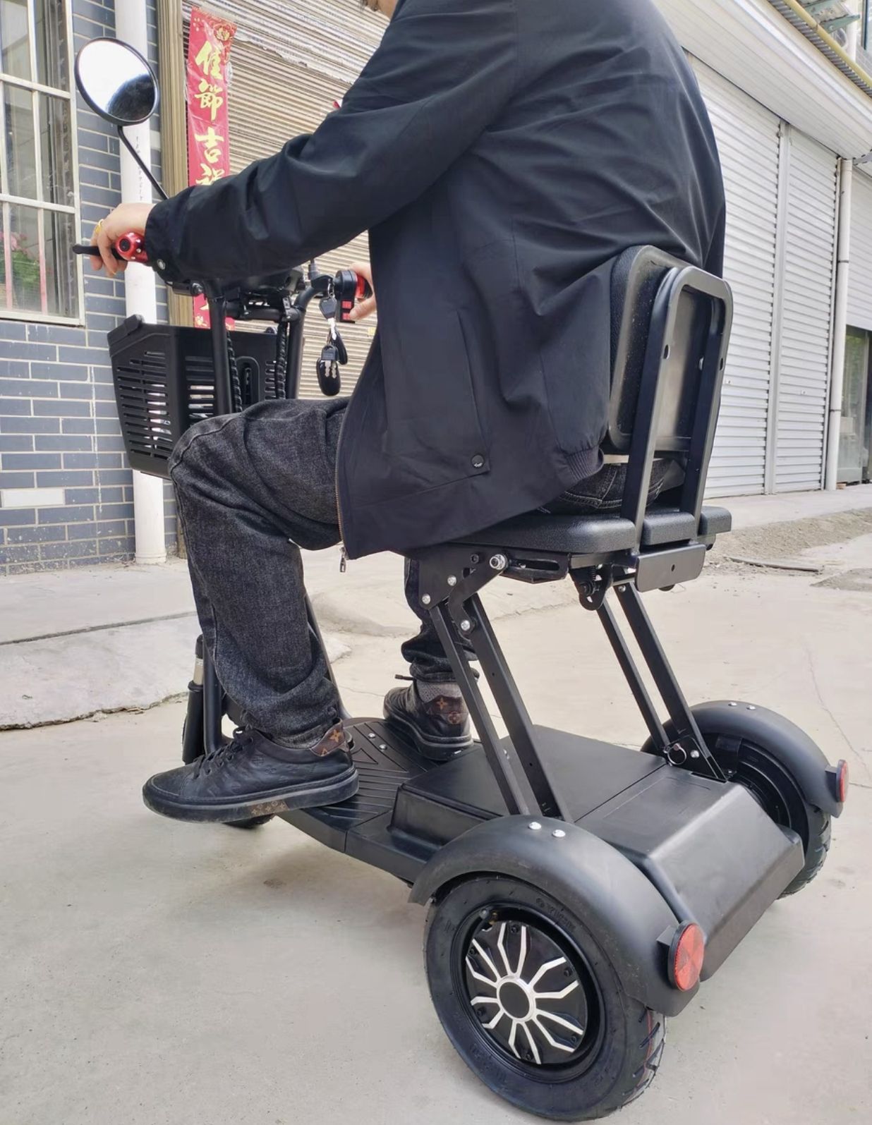 Electric Handicapped Scooter – Foldable Mobility Scooter for Seniors & Disabled | Long Battery, Comfort Ride