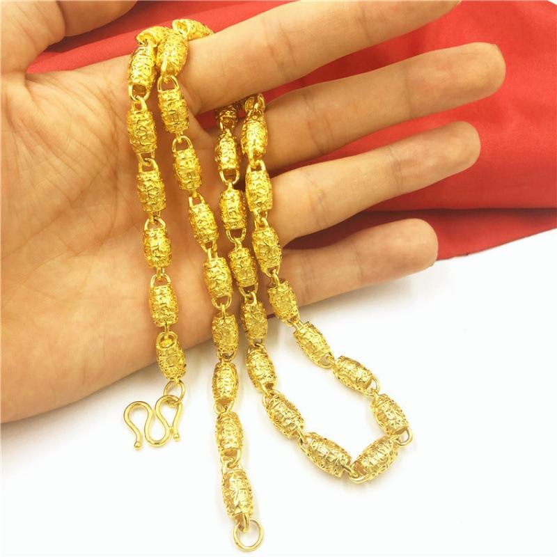 Gold-Plated Luxury Ornamental Chain | Traditional Heavy-Design Necklace for Men & Women (Fashion Jewelry)