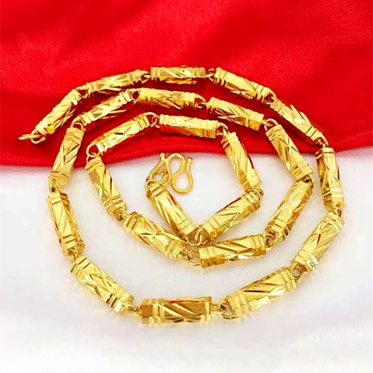 Gold-Plated Luxury Ornamental Chain | Traditional Heavy-Design Necklace for Men & Women (Fashion Jewelry)