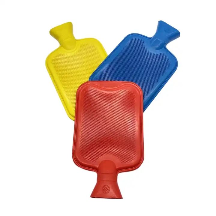 Hot Water Bottle with Soft Cover | Leak-Proof Rubber Heat Bag for Pain Relief, Cramps & Winter Warmth