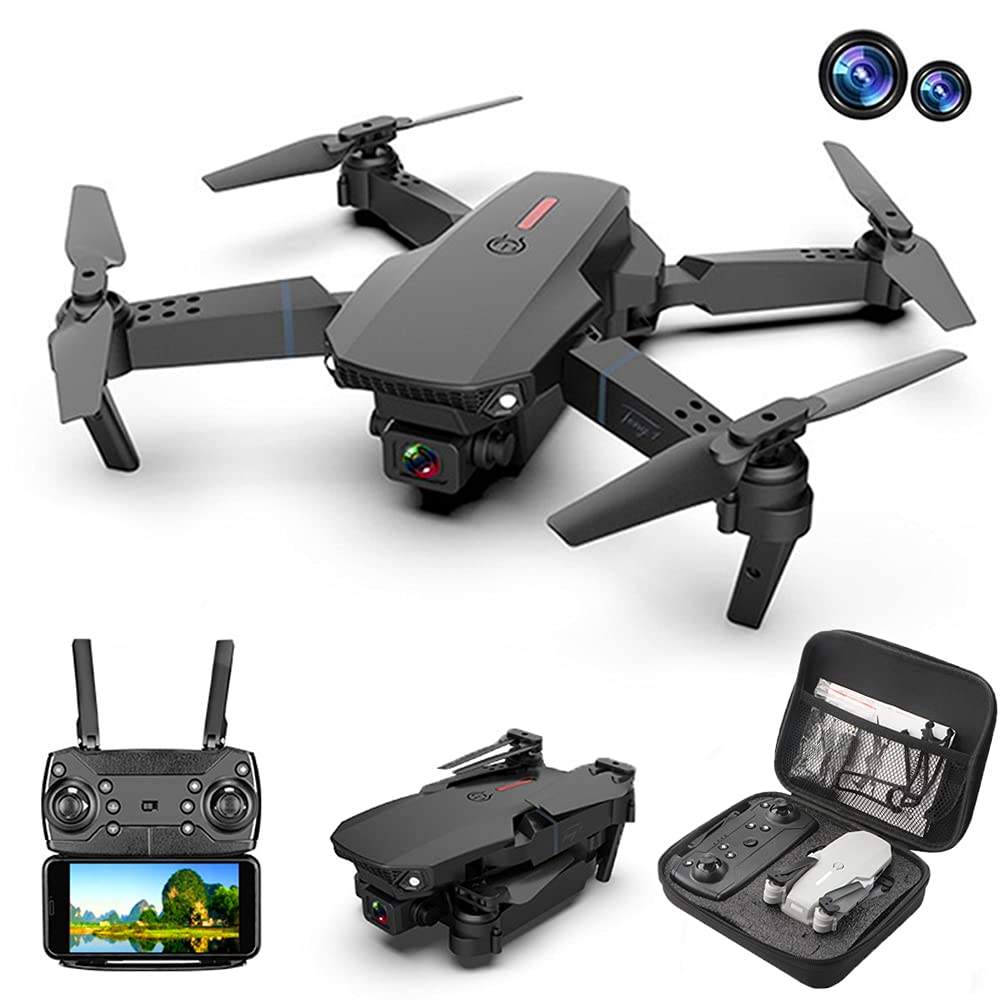 4K HD Camera Drone with Dual Lens, Obstacle Avoidance & Long Battery Life | Foldable WiFi FPV Quadcopter