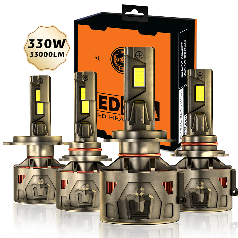 LED Headlights for Car & Bike | Super Bright 6000K White Light with Waterproof Design & Long Lifespan