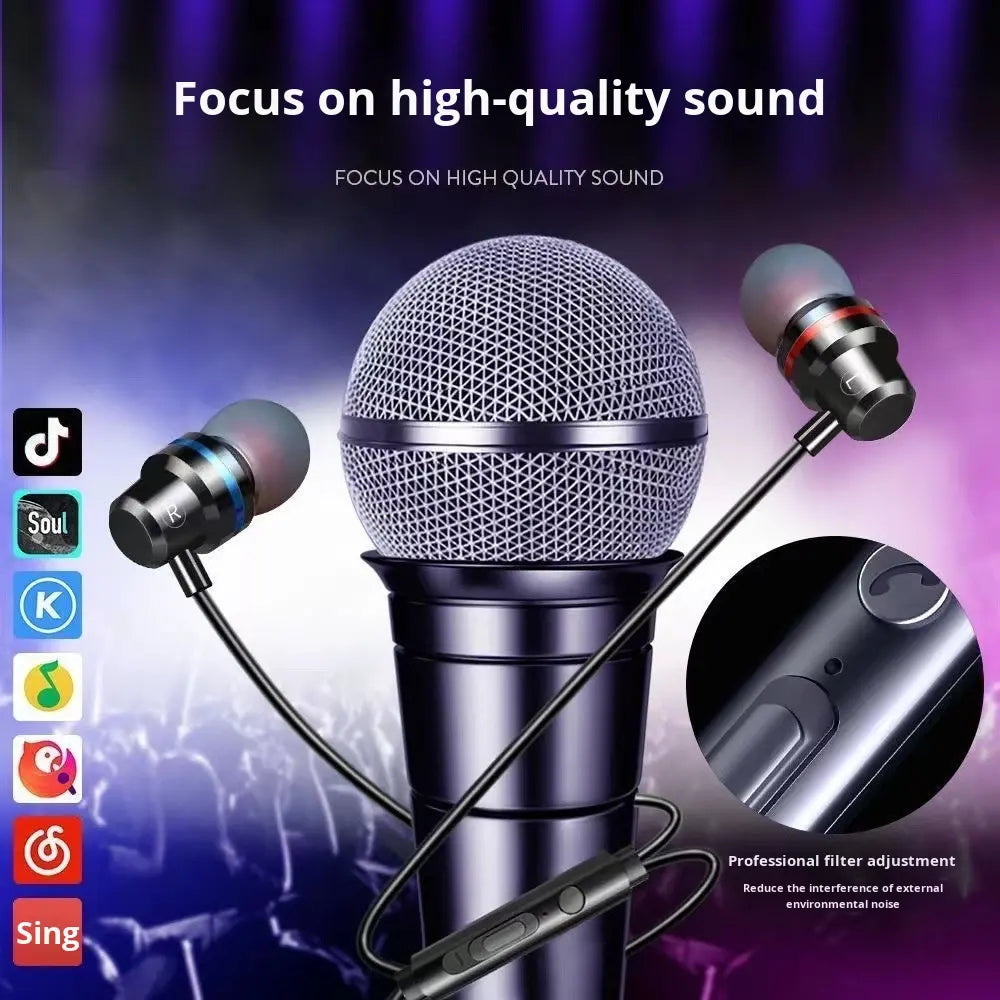 Metal Wired Earphones | Type-C & 3.5mm In-Ear Headphones