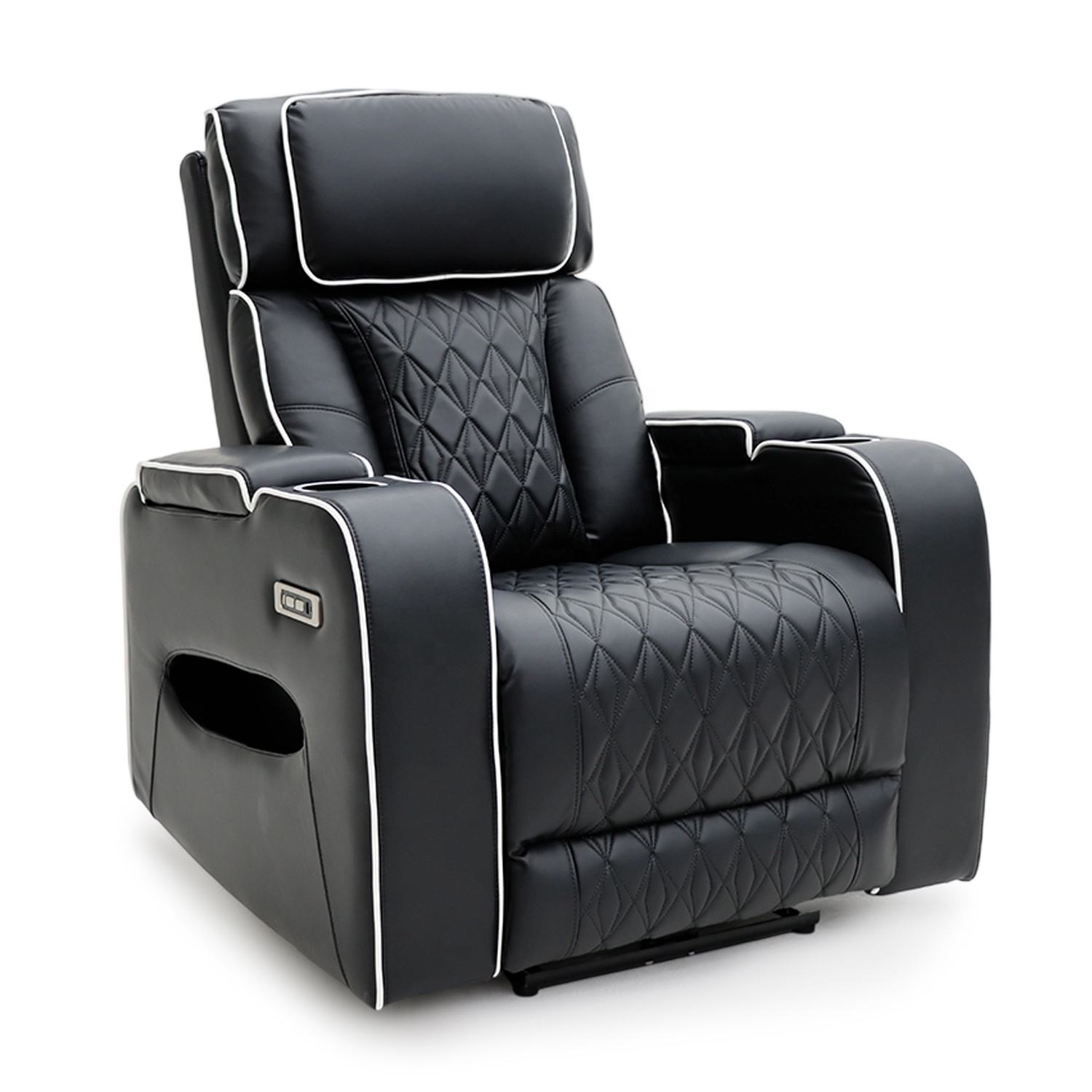Premium Recliner Chair – Manual Reclining Sofa with Footrest & Soft Cushion | Modern Design for Living Room & Office