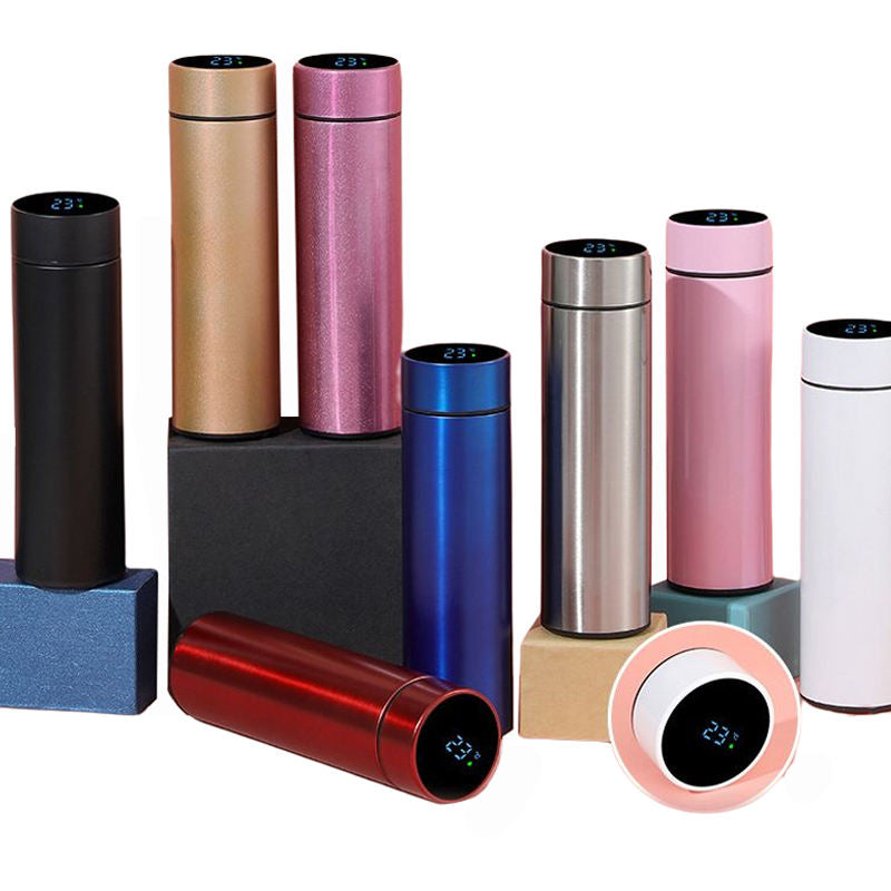 Smart Water Bottle – Stainless Steel Thermal Flask with LED Temperature Display | Hot & Cold Vacuum Insulated Bottle