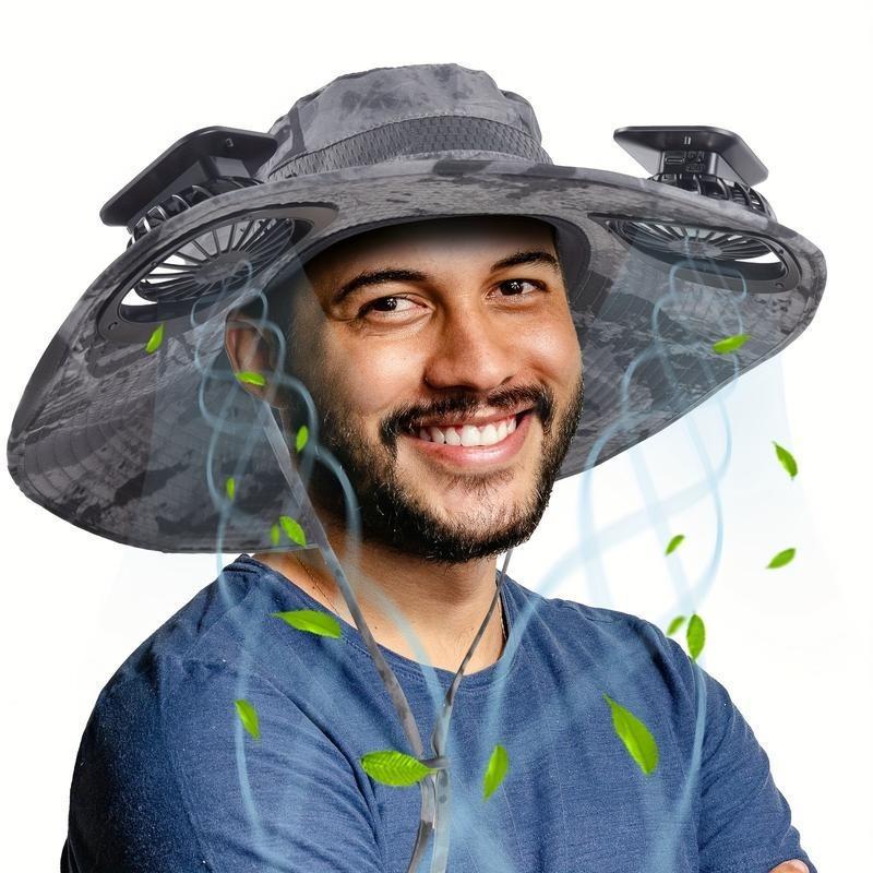 Solar Fan Fishing Hat
