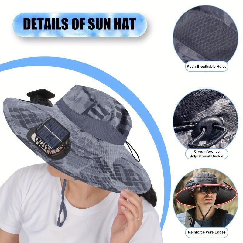 Solar Fan Fishing Hat