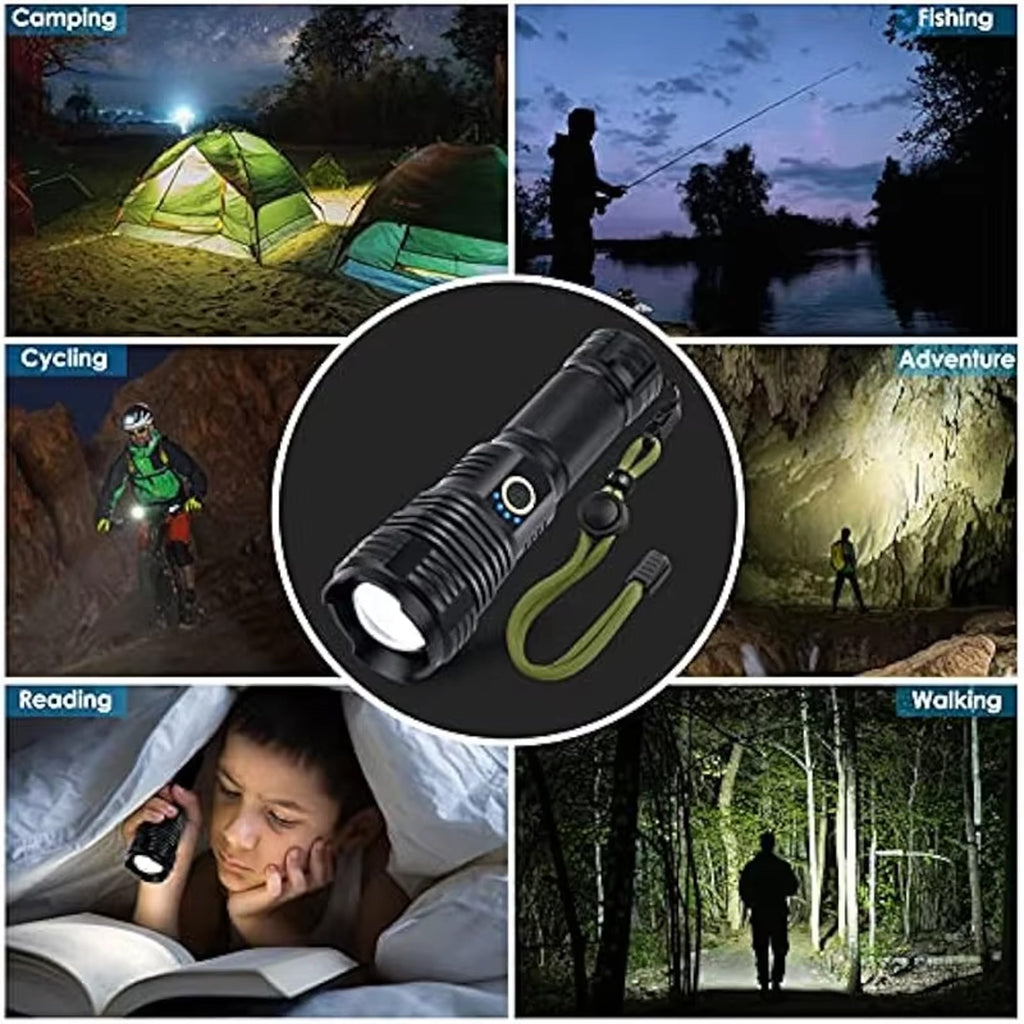 High Power Portable Rechargeable Led Flashlight