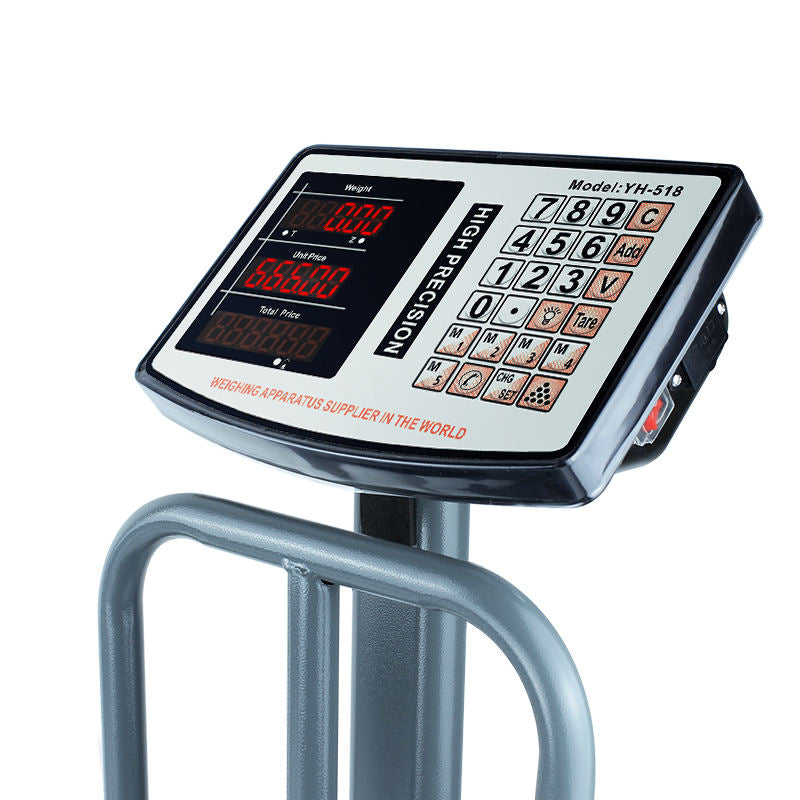 300kg Heavy-Duty Digital Platform Weighing Scale | Industrial Weight Machine with LED Display & Steel Base