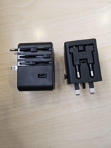 Multi-Functional Travel Adapter Converter | Universal Plug with GaN Fast Charging | US/EU/UK/AU Compatible Travel Adapter