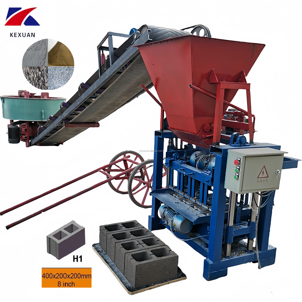 Automatic Brick Making Machine with Hydraulic Press | High-Performance Concrete Block Maker for Construction & Industrial Use