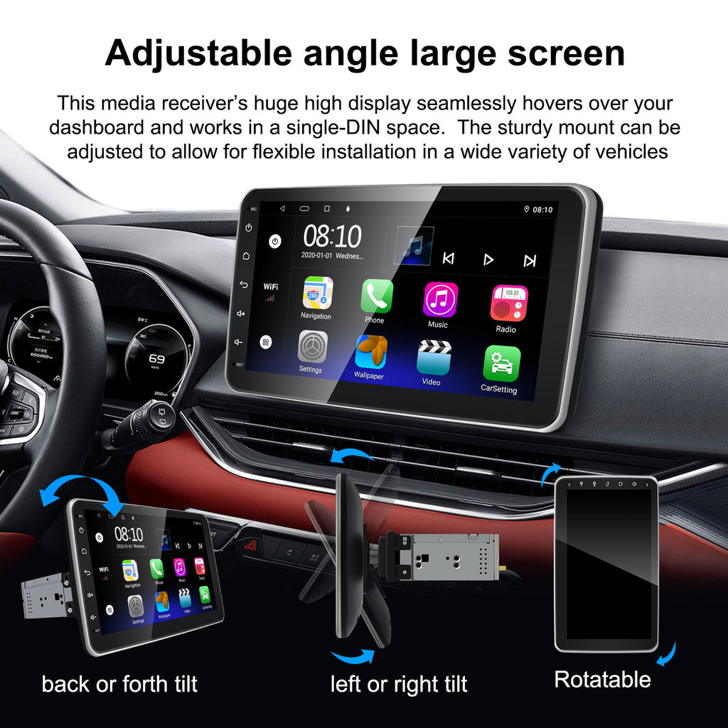 Car Monitor with HD Display & Rear View Camera Support | 7-Inch Touchscreen Dashboard Monitor for Parking & Entertainment