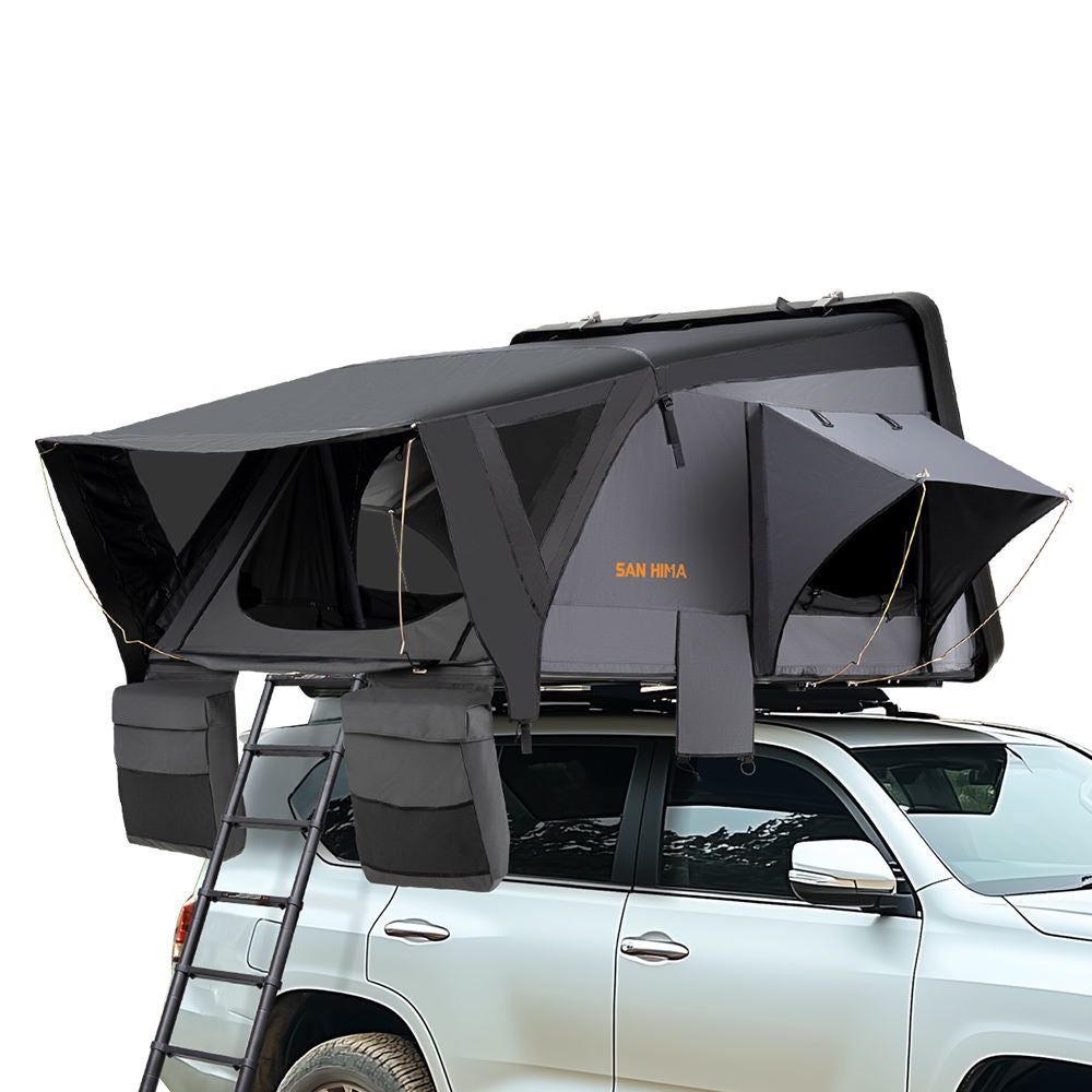 Car Rooftop Tent for SUV & 4x4 | Waterproof Camping Tent with Ladder & Mattress | Quick Setup Outdoor Overland Shelter