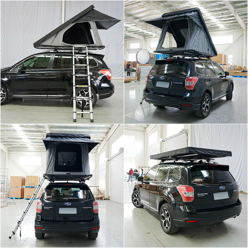 Car Rooftop Tent for SUV & 4x4 | Waterproof Camping Tent with Ladder & Mattress | Quick Setup Outdoor Overland Shelter