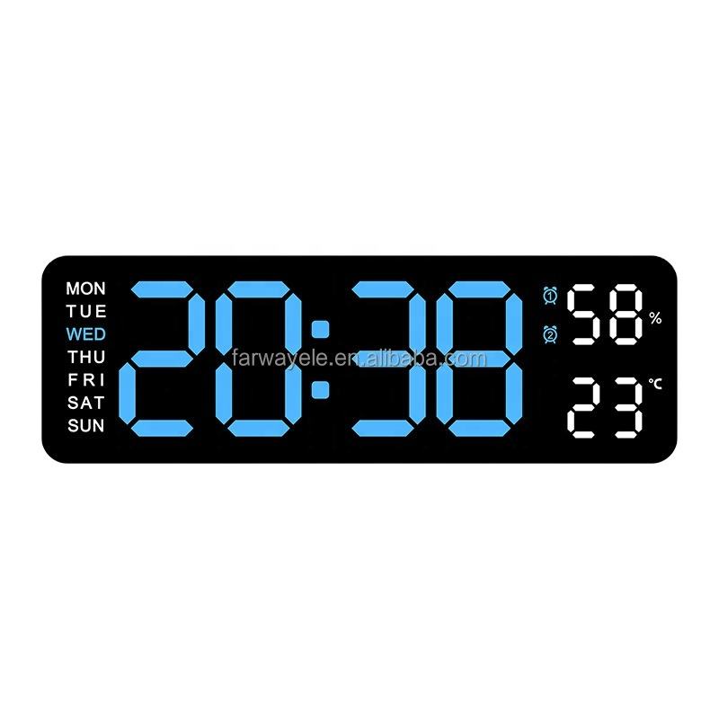 Modern LED Digital Clock with Alarm, Temperature Display & Night Light | Smart Desk & Wall Clock