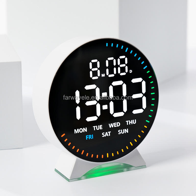 Modern LED Digital Clock with Alarm, Temperature Display & Night Light | Smart Desk & Wall Clock