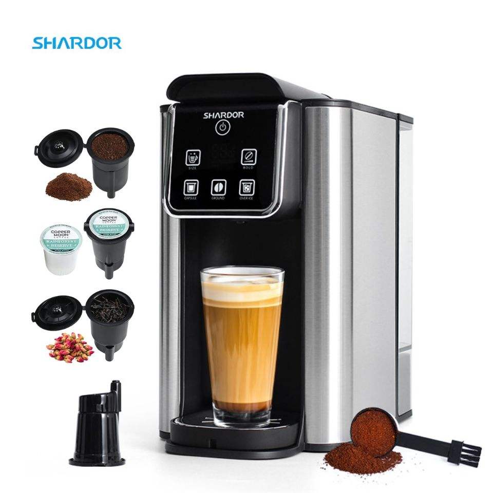 Automatic Coffee Machine with Milk Frother & One-Touch Brewing | Espresso & Cappuccino Maker for Home & Office