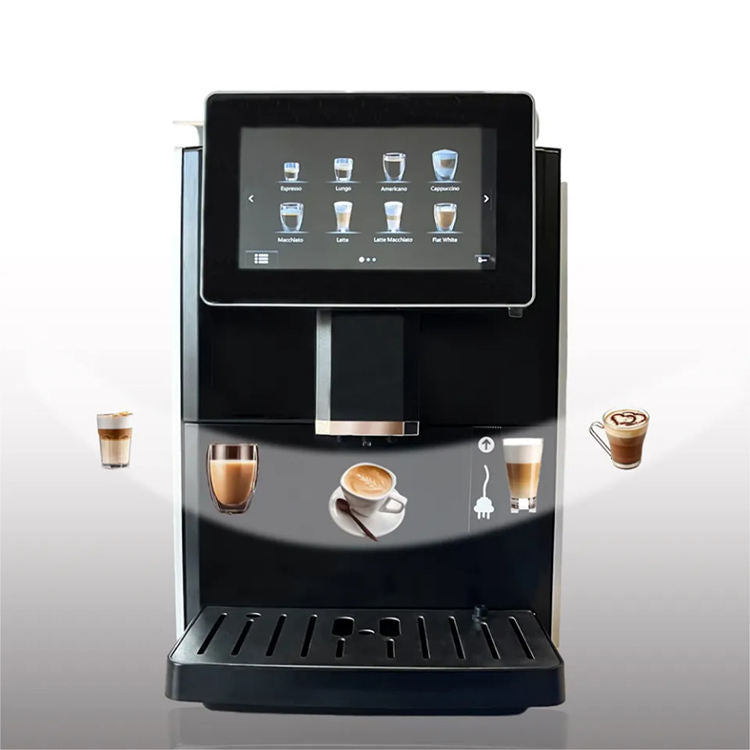 Automatic Coffee Machine with Milk Frother & One-Touch Brewing | Espresso & Cappuccino Maker for Home & Office