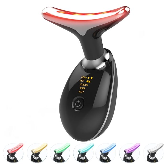 Rechargeable Face Massager Roller with Vibration & LED Therapy | 3-in-1 Facial Lifting & Skin Tightening Device