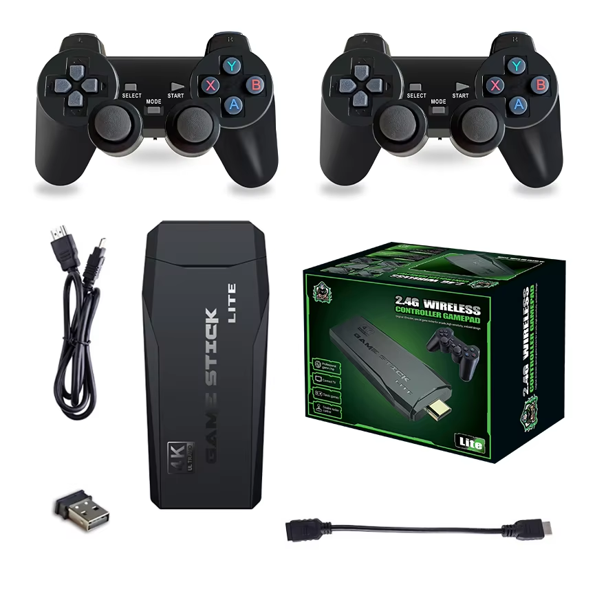 Portable Gaming Console with Built-in Games & Dual Controllers | HDMI Support for TV & Handheld Play