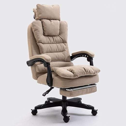 Ergonomic Gaming Chair with Footrest & Lumbar Support | Adjustable Reclining Office Chair with Headrest & 360° Swivel