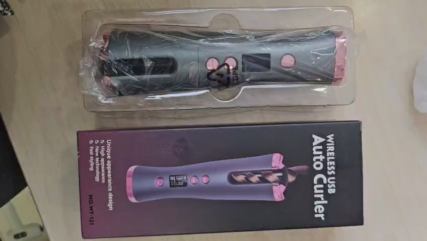 Wireless Automatic Hair Curler | USB Rechargeable Cross-Border Curling Iron for Easy Styling & Gifting