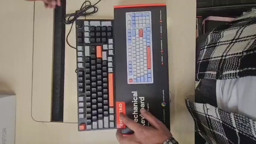 K98PRO Tri-Mode RGB Mechanical Keyboard | Blue Switch Gaming Keyboard with Wireless/BT/2.4G, Waterproof ABS Body