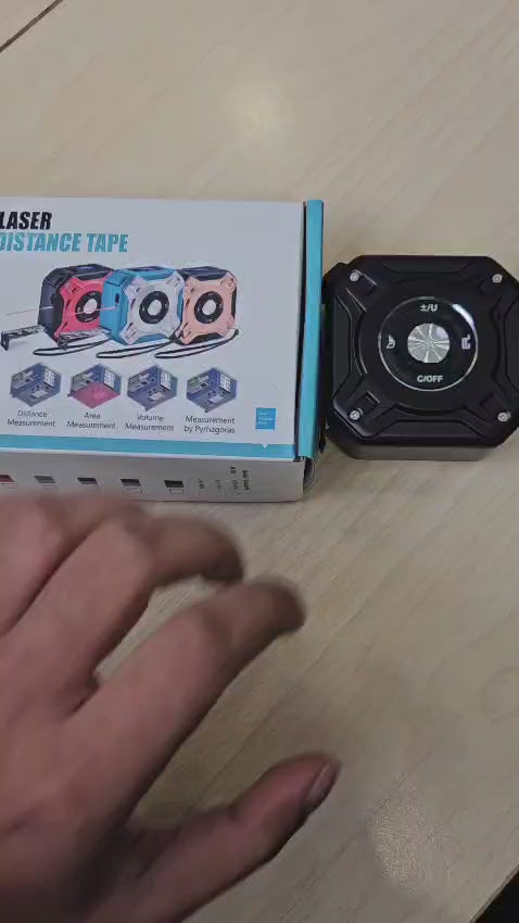 High-Precision Infrared Distance Measuring Tape with Digital Display | Portable Electronic Laser Measure for Engineering & Surveying