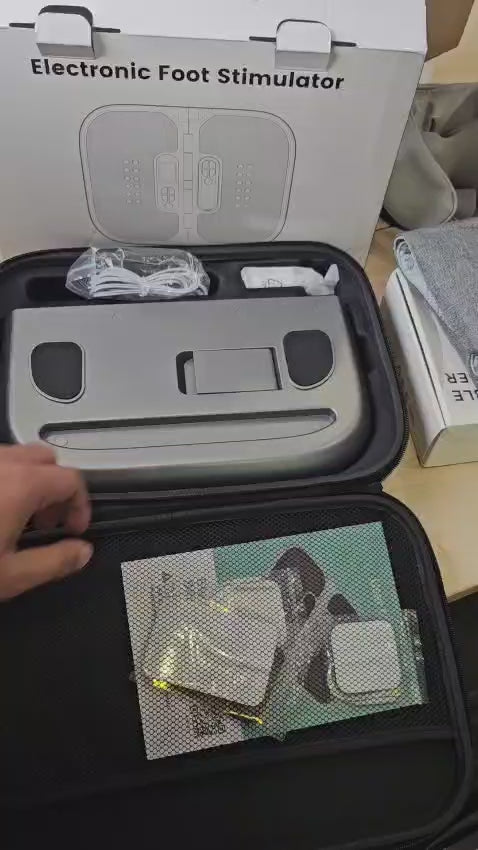 EMS & TENS Electronic Foot Stimulator | Circulation Booster & Muscle Relaxation Therapy Device