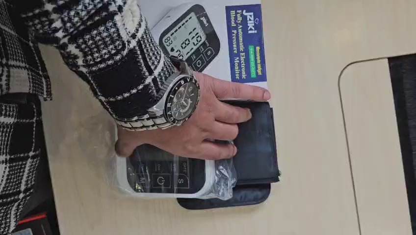 Fully Automatic Digital Blood Pressure Monitor | Upper Arm BP Machine with LCD Display