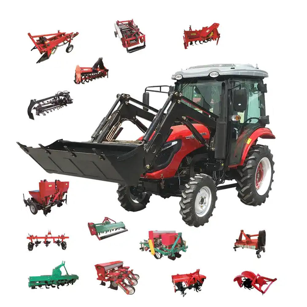 Heavy-Duty Tractor with Powerful Diesel Engine | 4-Wheel Drive Farm Tractor for Agriculture, Tillage & Transport Use