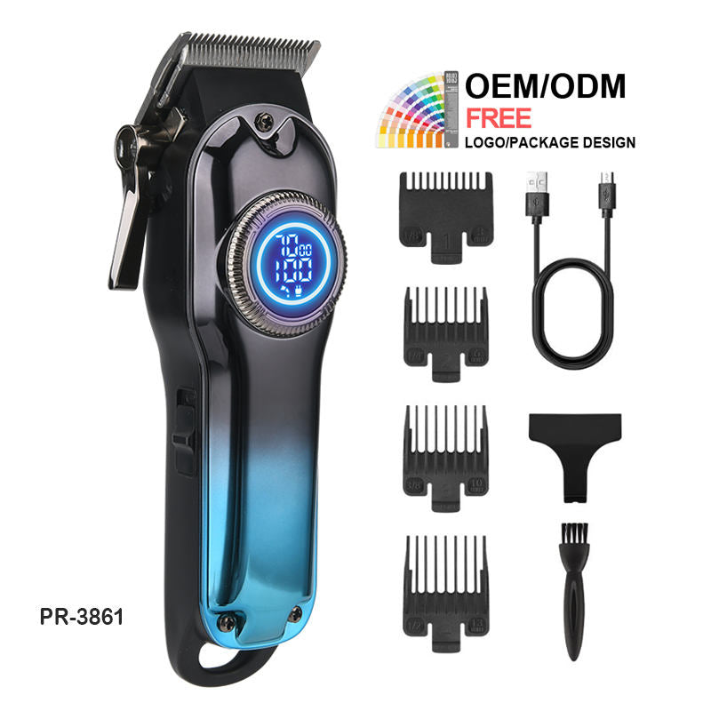 Rechargeable Beard & Hair Trimmer with Stainless Steel Blades | Cordless Grooming Kit for Men with Adjustable Settings